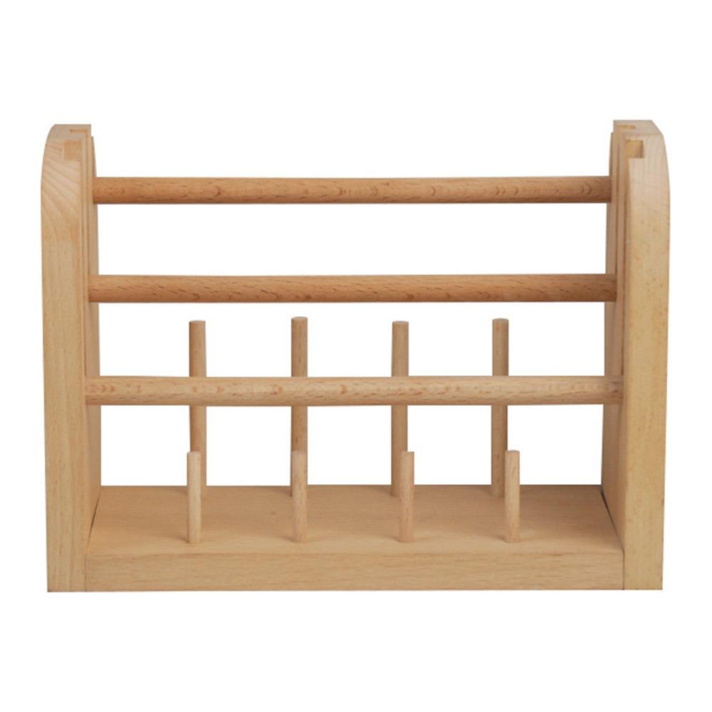 Rotating Weaving Yarn Ball Holder Wooden Sewing Thread Storage Rack Thread Spool Holder  Home