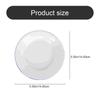 4 Pcs Serving Enamel Dish Set White Platters Enamelware Dishes Vegetarian Diet Dinner Plates