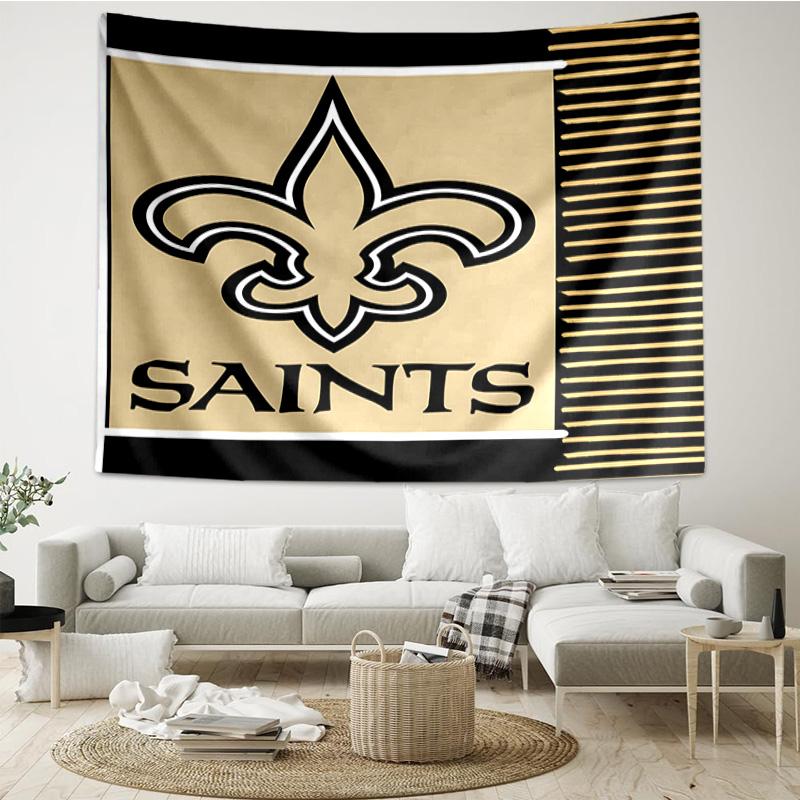 Who Dat Nation Football Quick-Dry Tapestry Hanging for Bedroom,Livingroom, Playroom,Decor Art Room Wall Tapestry Holiday and Birthday Gifts