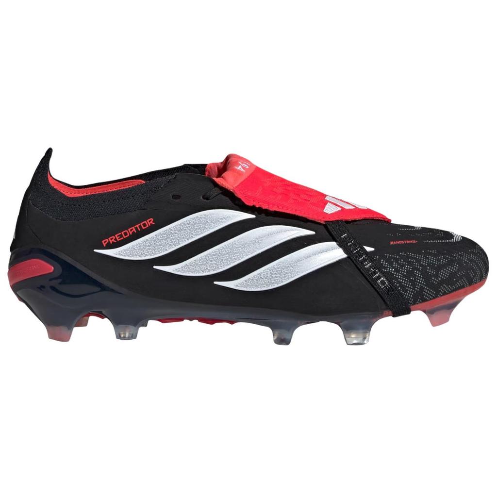 Adidas Predator Elite Comfortable Fitting Fold-Over Tongue Firm Ground Football Shoes Unisex Football Shoes Black JS0375