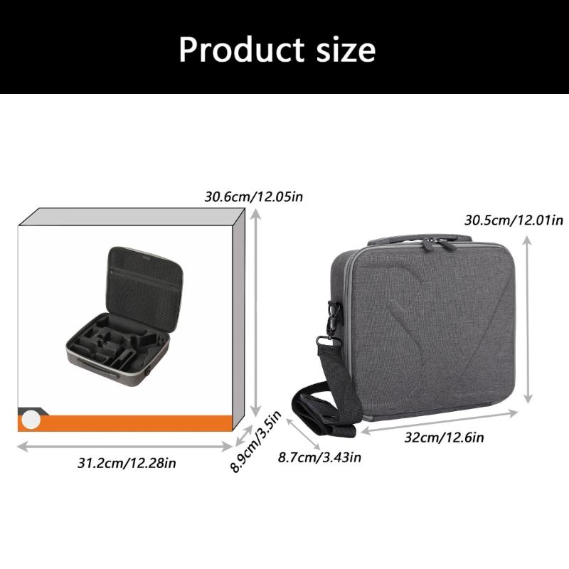 Durability Hard Shell Carrying Case For RS5 Stabilizer And Accessories Storage Box With Shockproof Compartments Design