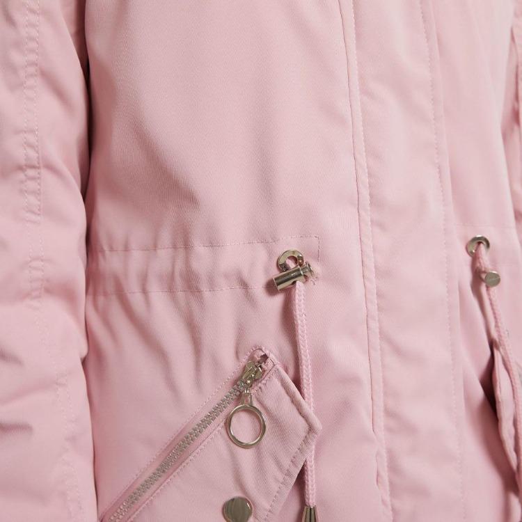 Women Winter Parka Coat Mid Length Puffer Jacket Quilted Fleece Lined Water Repellent Windproof Outdoor Daily Overcoat Plus Size S 4XL New