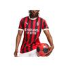 Puma AC Milan Series SS24 Farbblock Bequemes modisches Rundhals-Kurzarm-Fußballtrikot für Herren, Oberteile, Rot, 774949-01