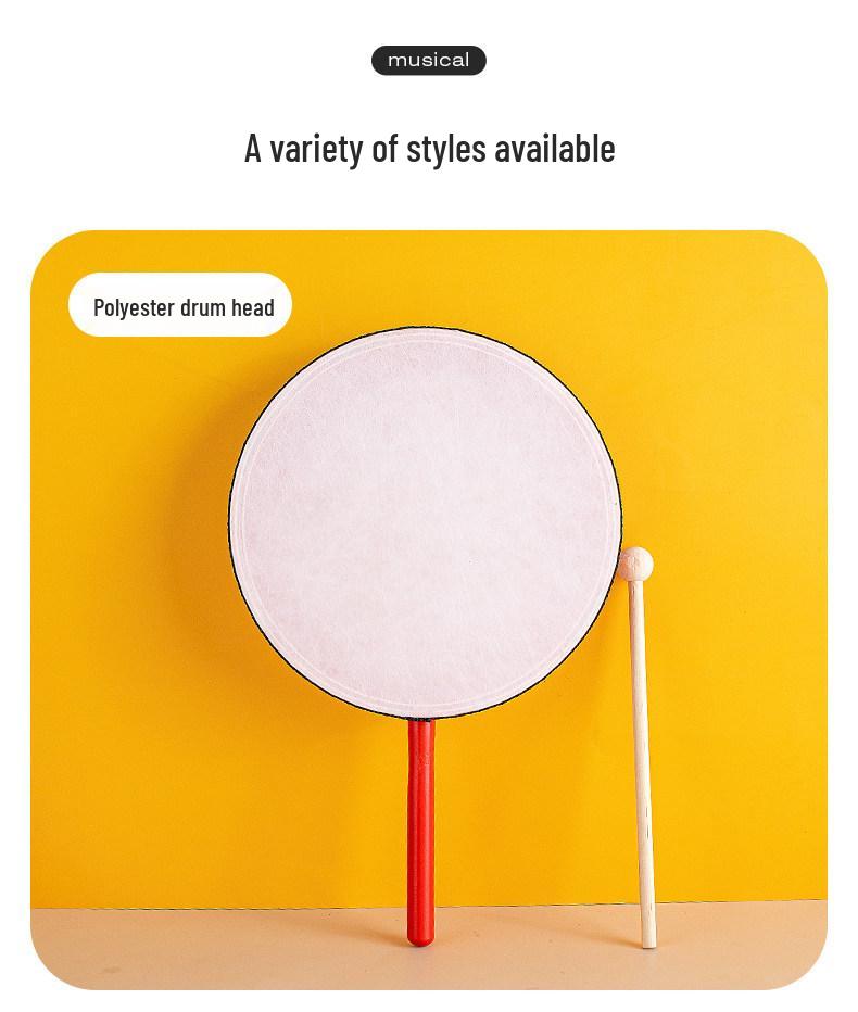 Xinjiang Dance Double-Sided Hand Drum: Kindergarten Orff Instrument Sheepskin Tambourine