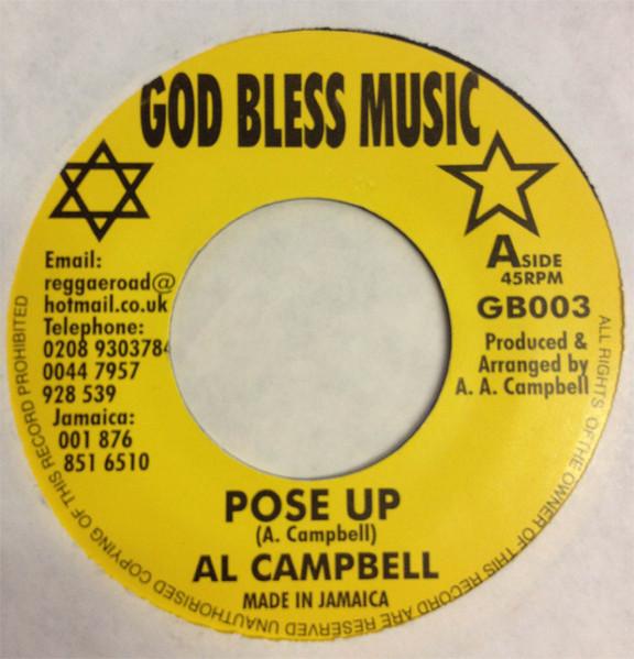 7inch Record AL CAMPBELL Pose Up GB003 God Bless Music Jamaica Reggae Ska Dub Used