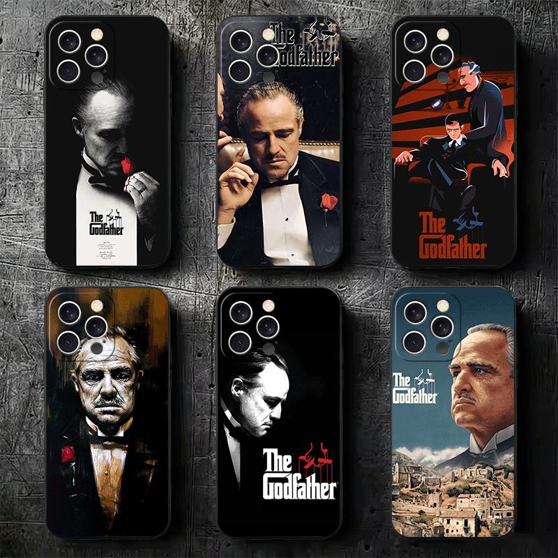 The Godfather TV Soft Phone Case for iPhone 16 16E 17 Air 15 Pro Max 14 Plus 13 Mini 11 12 7 Black Cover Back Shell