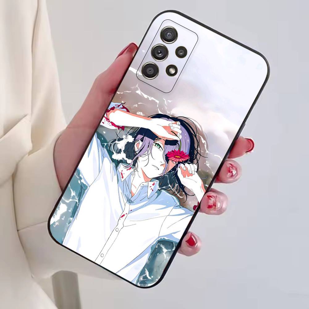 Cool Anime Girl R-Reze Phone Case For Samsung S25,S24,S21,S22,S23,S30,Ultra,S20,Plus,Fe,Lite,Note,10,Black Cover