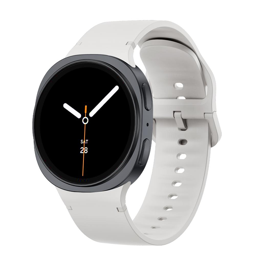 Originální silikonový pro Samsung Galaxy Watch 8/8 classic 40mm 44mm 46mm řemínek Sportovní correa pulseira náramek Galaxy Watch 8 pásek