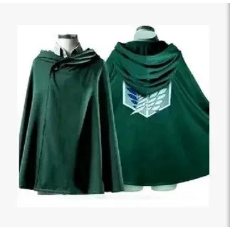 

Взрослый Аниме Атака Титанов Косплей Костюмы Зеленый Плащ Shingeki No Kyojin Scouting Legion Аниме Косплей Зеленый Плащ Мужская Одежда XXL