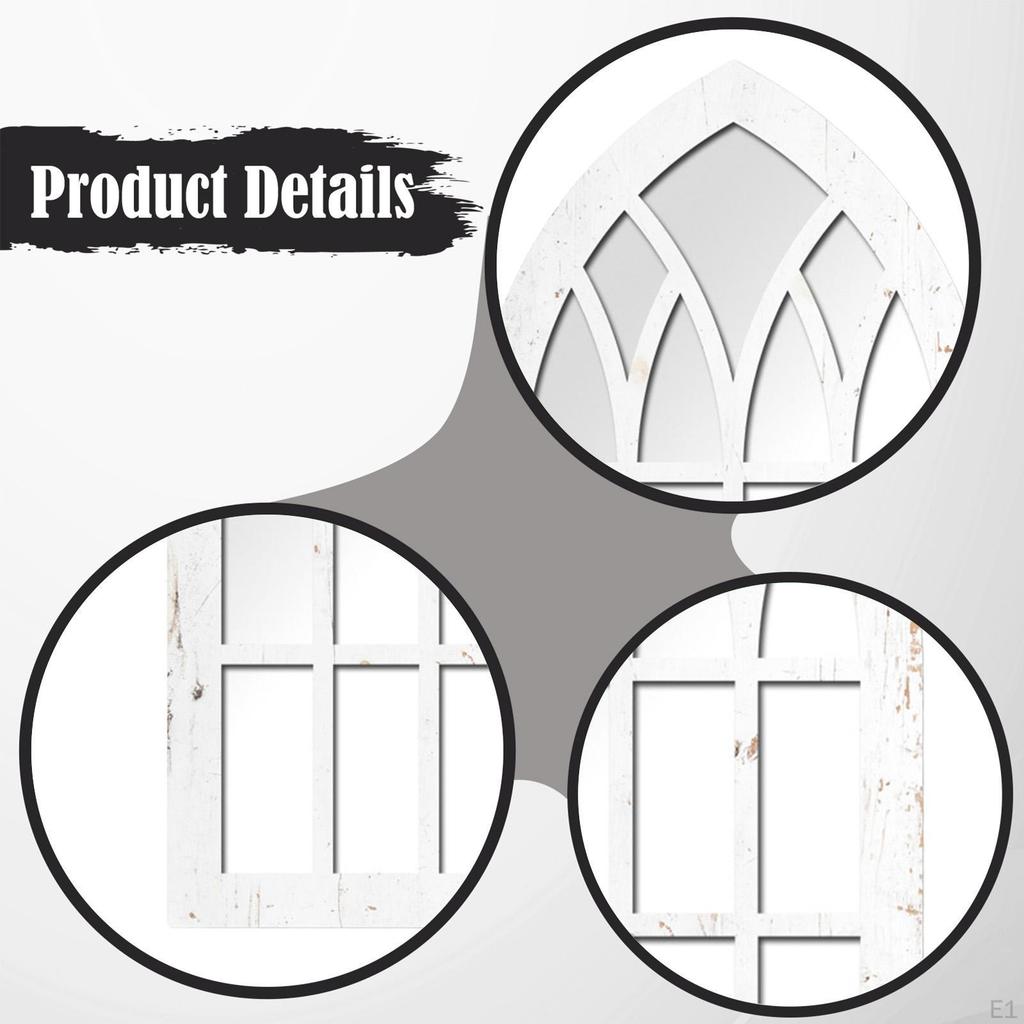Mirror, Arched Decoration, Acrylic Wood Frame Art Decor for Living Room, Bedroom, Hotel