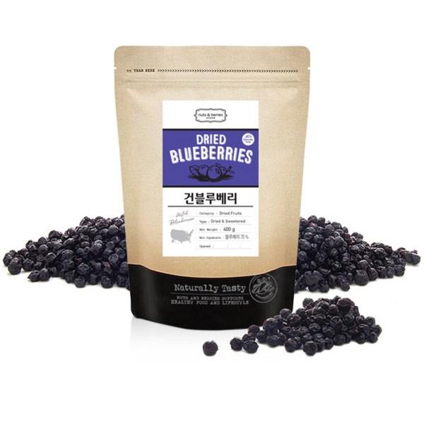 Nuts  Berries сушеная черника, 400 г, 1 шт, корейские орехи