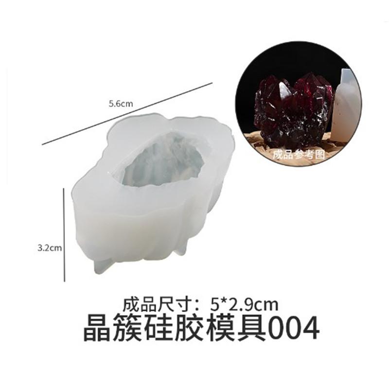 Diy Epoxy Crystal Cluster Mould 18 Styles Ice Cluster Ornament Rockery Crystal Stone Ice Crystal Pillar Candle Mould
