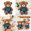 Cute Teddy Bear Plushie Doll With Strap Pants Design For Kids Sleep Gift Pillow