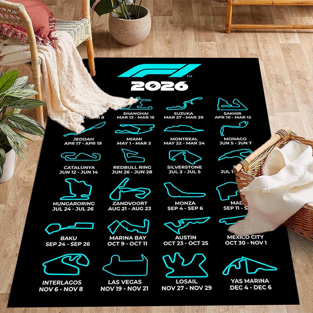 Formelkalender Fußmatte Design für Spielzimmer Dekorieren Sie Zimmer Eingangsbereich Esszimmer Anti-Rutsch-Teppich Dekorieren Sie Büros Spirituelles Geschenk