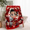 Betty Boop Print Blanket - Soft & Comfortable, for Bedroom, Travel, Sofa, Home Decoration - Birthday Christmas Gift for Friend