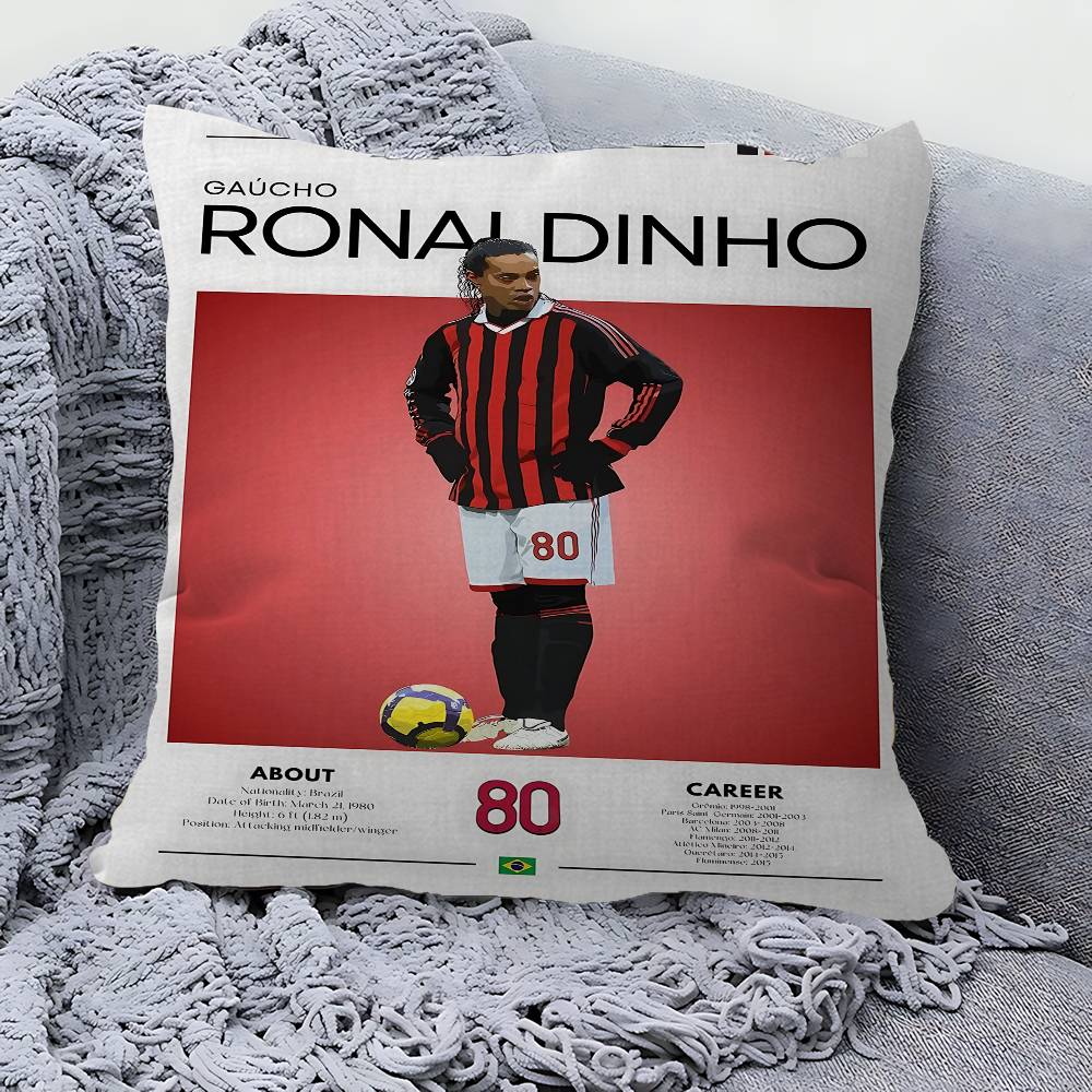 Federa Cuscino Giocatore di Calcio Copricuscino Divano Decorazione Stanza Casa Regalo per Bambini