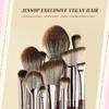 Jessup Makeup Brushes Set 15/25pcs Premium Synthetic Brown Make Up Brushes Foundation Eyeshadow Concealer Blush Eyeliner, T511