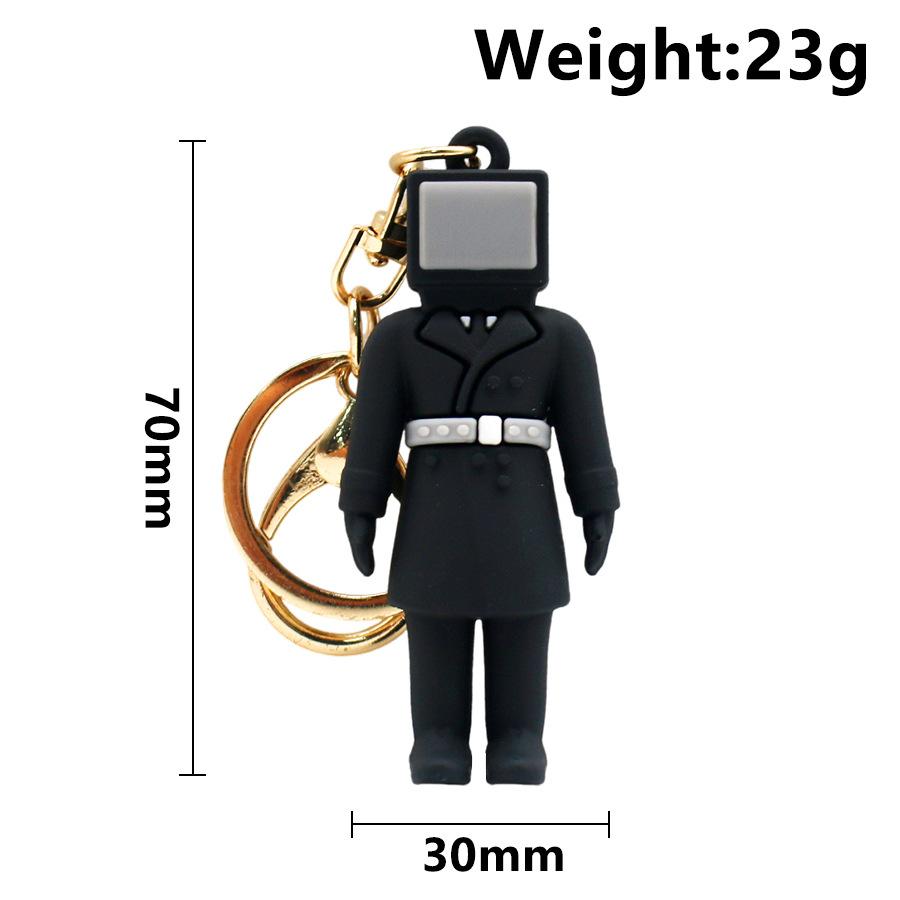 Skibidi Toilet Titan Speakman Keychain Cameraman Tv Man Titan Clock Man Titan Drillman Backpack Decor Doll Pendant Decor Gifts