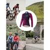 Women's Quick-Dry Rose Red Camo Cycling Jacket - Breathable, Long Sleeve Outdoor Sports Top, Outdoor Cycling Top