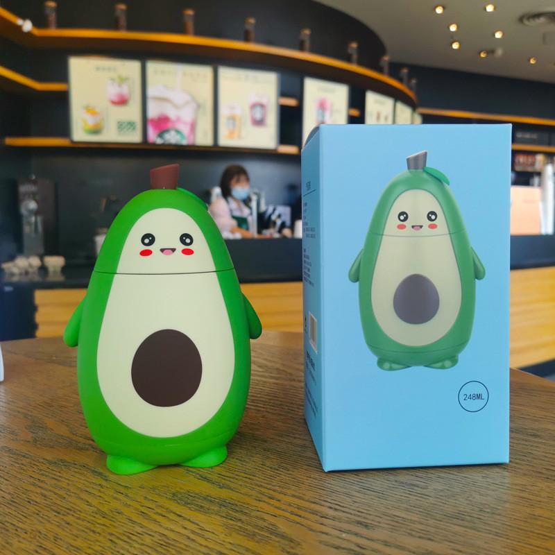 Cartoon Style Kids Insulated Stainless Steel Water Bottle With Carry Rope For Travel And Home