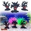 3pcs/set Mini Halloween Resin Ghost Face Tree Horrible Small Stake Haunted House Decor Aquarium Fish Tank Decoration