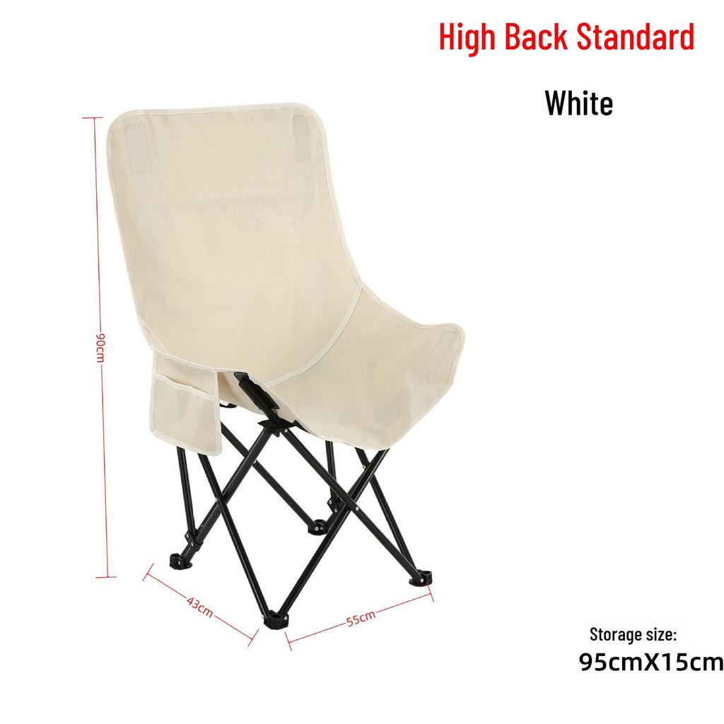 Portable High Back Outdoor Moon Chair for Camping and Beach