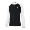 Arena Men S Camp Regular Fit Zip raSh Guard  A5bm1pr08 Blk 