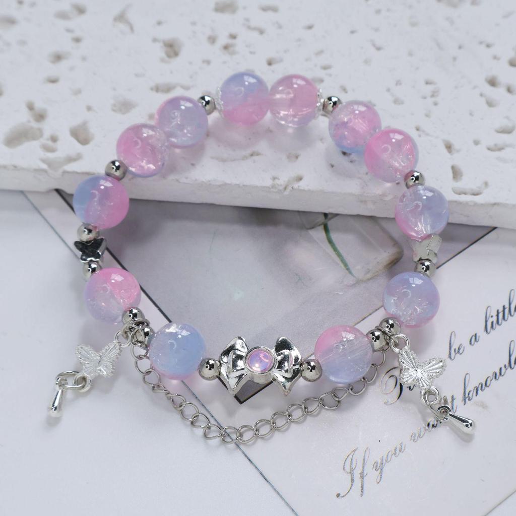 Mori Style Mermaid Crystal Bracelet – Versatile Niche Design for Women, Ideal for Students and Best Friends