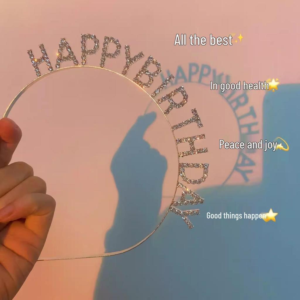 Ins-Style Macaron Happy Birthday Banner for Girls' Party Decor