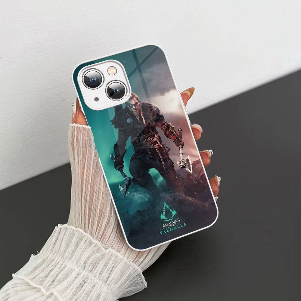 Funny A-Assassins Game C-Creed Tempered Glass For Iphone 14 13 12 11 Pro Mini XS MAX 14Plus X XS XR Cover