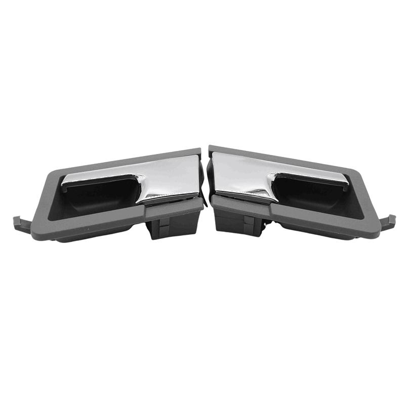 M63K-1Pair Car Interior Chrome Left/Right Inner Door Handle Replacement Accessories For VW T4 1990-2003 Car Accessories colore grigio argento