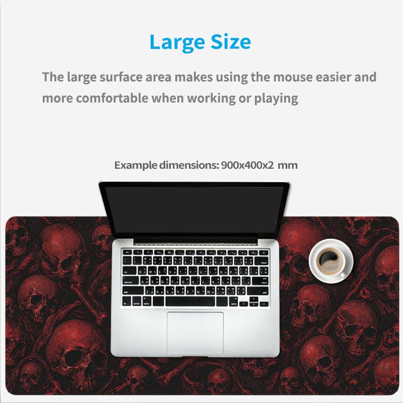Dark Red Skull Horde Mouse Pad Gaming XL Custom Home Mousepad XXL Mechanical Keyboard Pad Carpet Natural Rubber Non-Slip
