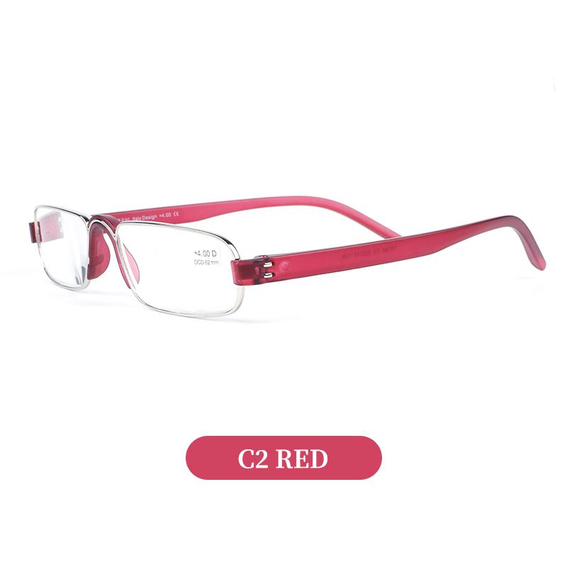 

Guanhao Transparent Optical Men Reading Glasses Clear Women Presbyopia Hyperopia Reading Glasses Frame Alloy Ultralight HD View +400