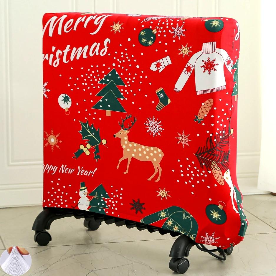 Solid Color Portable Heater Radiator Dust Cover Thickened Elastic Household Oil Tin Radiator Protective Storage Dust Covers