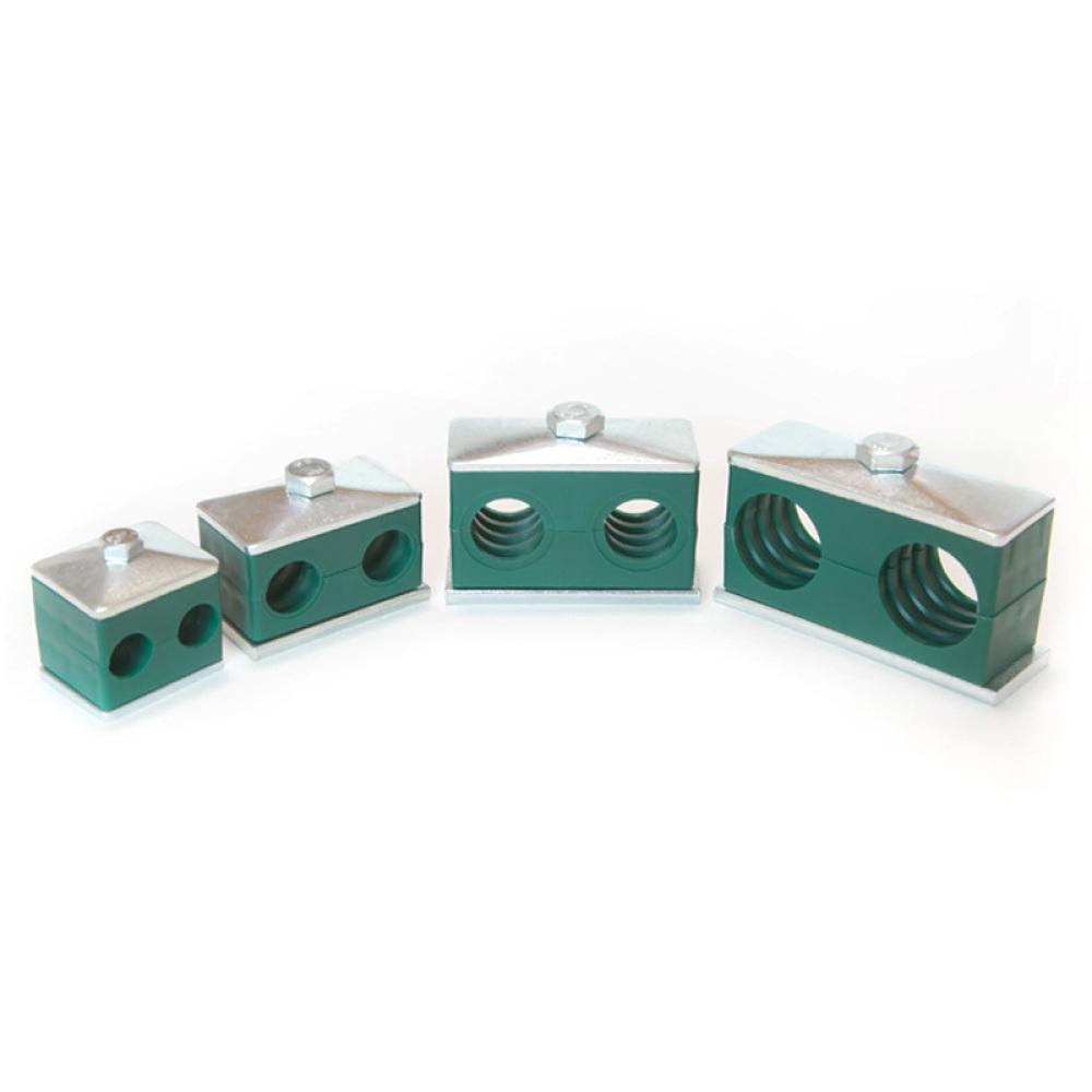 1 stuks Lichte Serie 2 Pijpgaten Hydraulische Pijpklem 6-32 mm Diameter Pijp Vastgeschroefde Plastic Clips Olie Water Gas Pijp Bevestigingsdeel