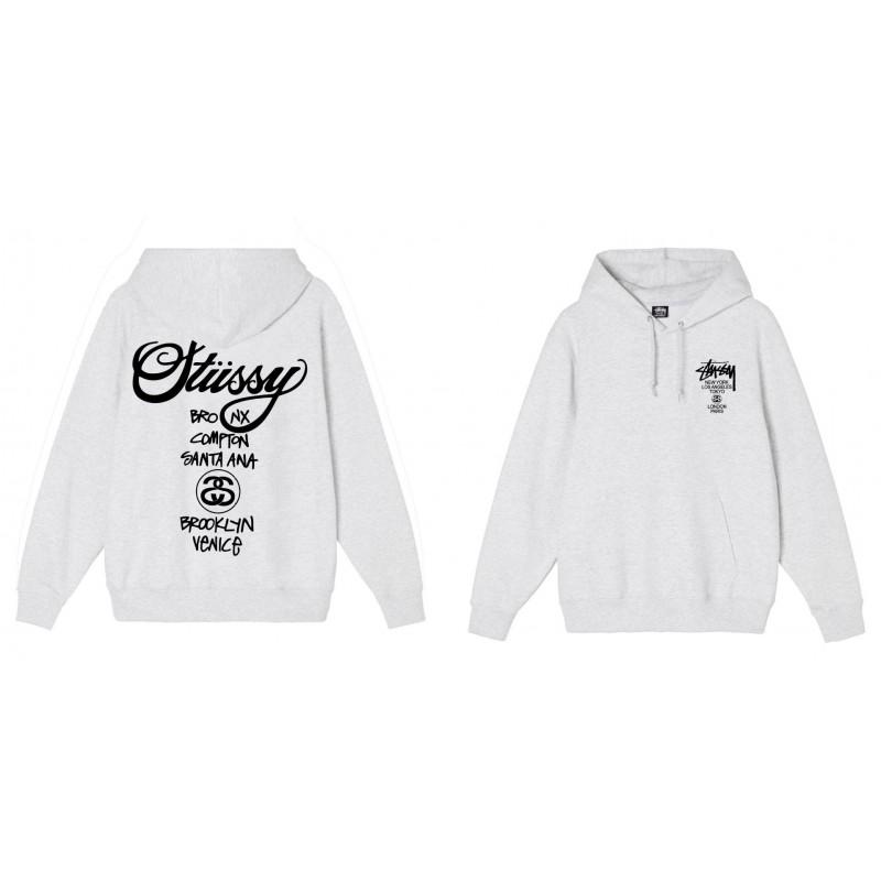 American Style Basic Hooded Sweatshirt Black 8 Print Loose Fit Men Women Casual Outerwear