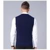 Men S Sleeveless V Neck Plaid Knit Vest Pullover Casual Top