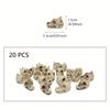 20pcs Dragon Head Skull Bonsai Decorative Statues, Cool Garden Decoration Miniatures, Outdoor Fairy World Landscape Decorative Statues
