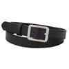 Rectangular Matte Belt Silver Solid Buckle Wide Waistband Chic Fashion Leisure