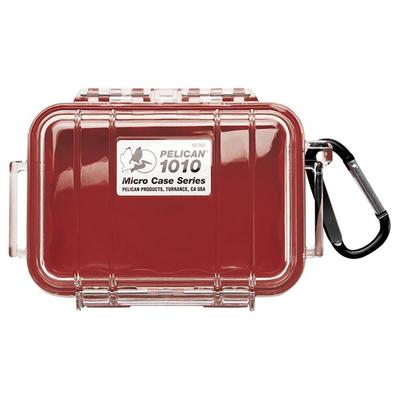 Pelican Micro Case 1010 026257 Red/Clear
