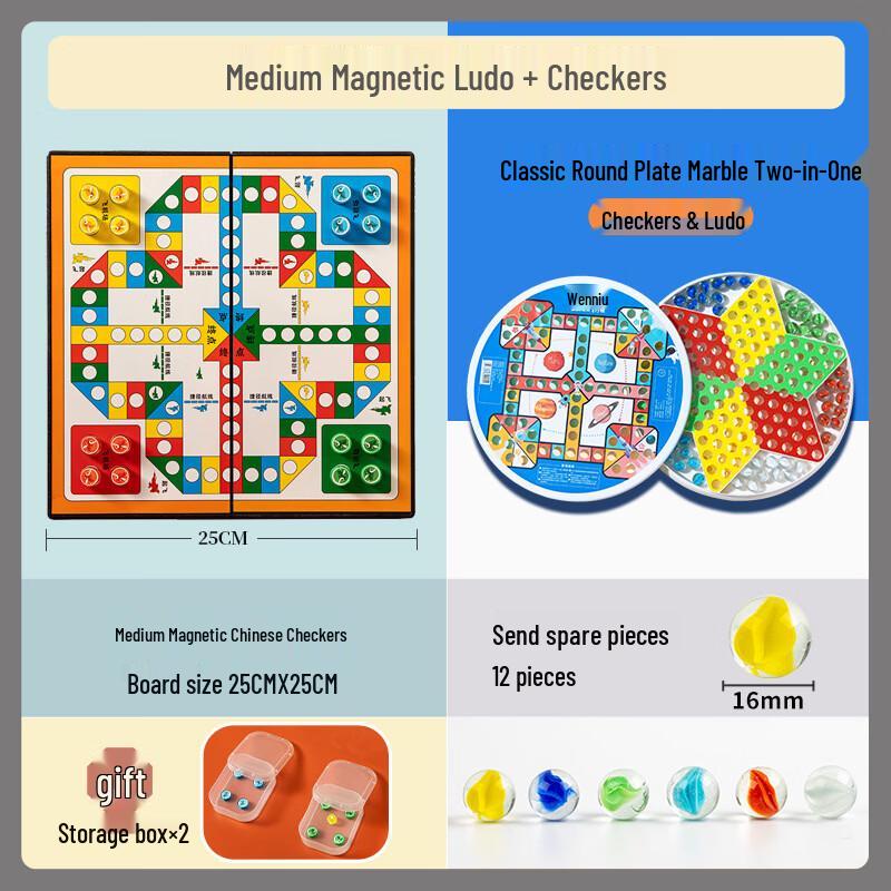 Mussels Magnetic Halma Board Game for Kids
