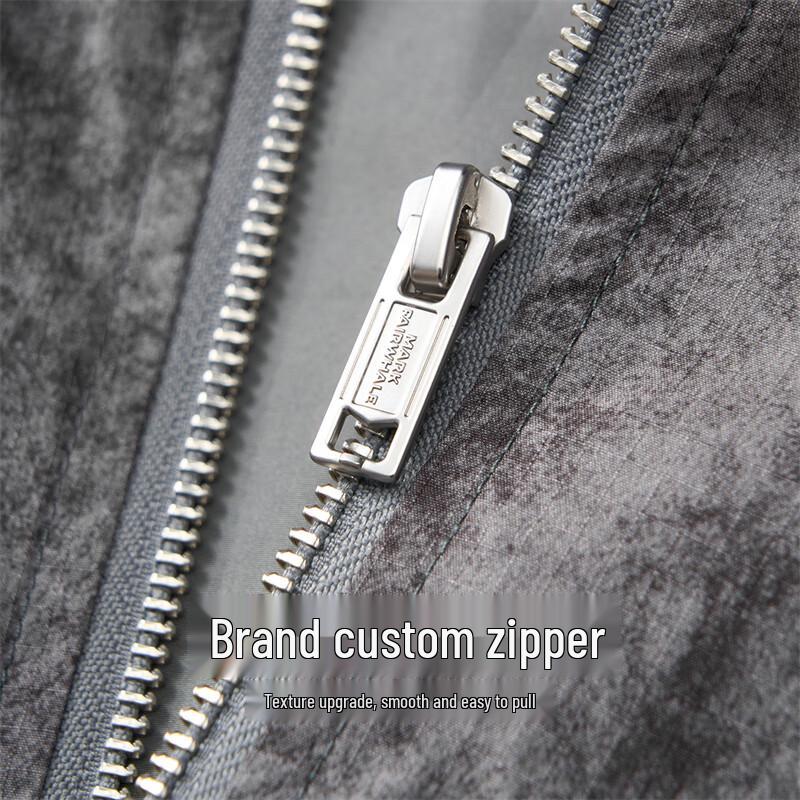 Mark Fairwhale Herren Batik Distressed Baseballkragenjacke