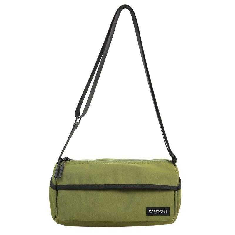 Nylon Solid Color Crossbody Bag Travel Sports Fitness Shoulder Bag