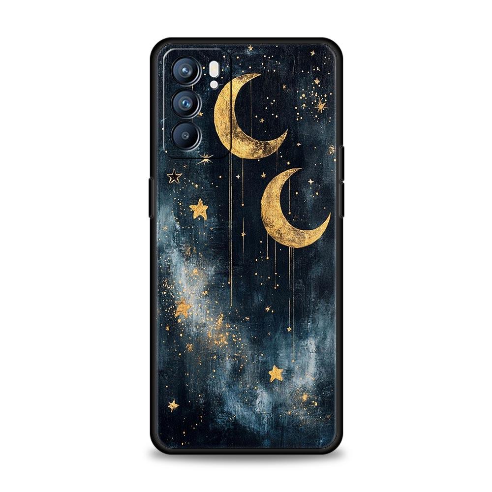 Fashion Starry Sky Stars Phone Case For Oppo Reno 13 12 11 10 7 F Find X5 X6 A98 A80 A79 A78 A57 A54 A31 A17 Pro Soft TPU Cover