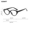 Oval Optical Frames Women Fashion Vintage Candy Color Decor Glasses Trendy Korean Style Non-prescription Casual Eyewear