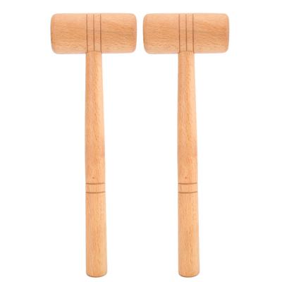 2 Stück Set Hammer Holz DIY Herstellung Reparatur Schmuck Metallbearbeitungswerkzeug