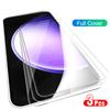 3 Pcs HD Transparent Tempered Glass Screen Protector Film For Samsung Galaxy S24 / S24+ / S24 Ultra S23 Plus FE S22 S21 A05 A05S A15 A25 A35 A55 5G