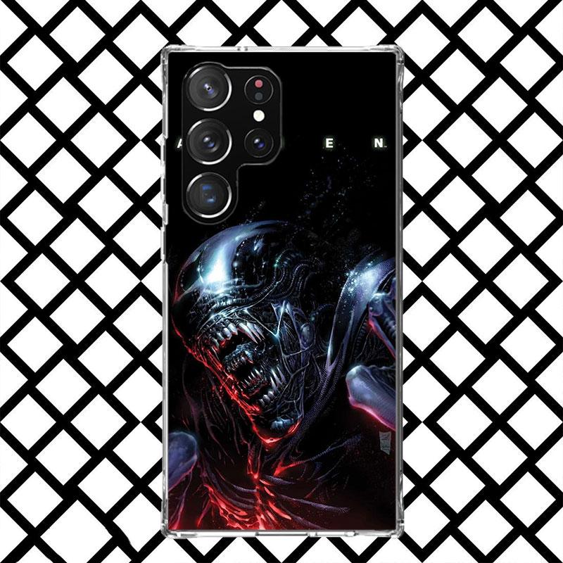 Cool A-Alien X-Xenomorph Phone Case for Samsung Galaxy S26 S25 Edge S24 S23 Ultra S22 Plus S21 FE S20 + Soft Cover Print Fundas
