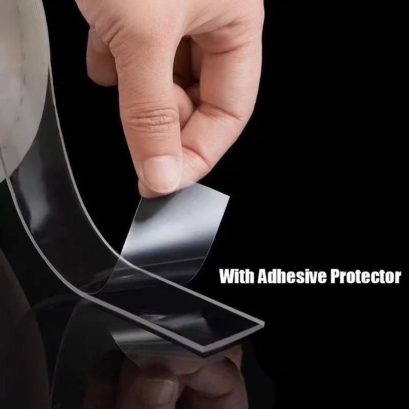 Double Sided Adhesive Tape Strong Transparent Nano Double Sided Sticky Tape Waterproof Reusable Wall Stickers Super Strong