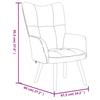 Vidaxl Armchair, Black, Upholstered In Velvet